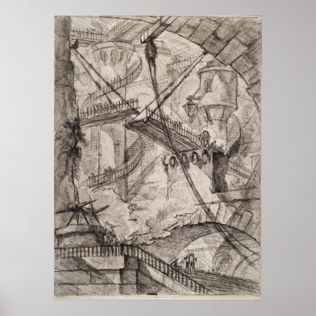 Poster Drawbridge, Giovanni Battista Piranesi (Frente)