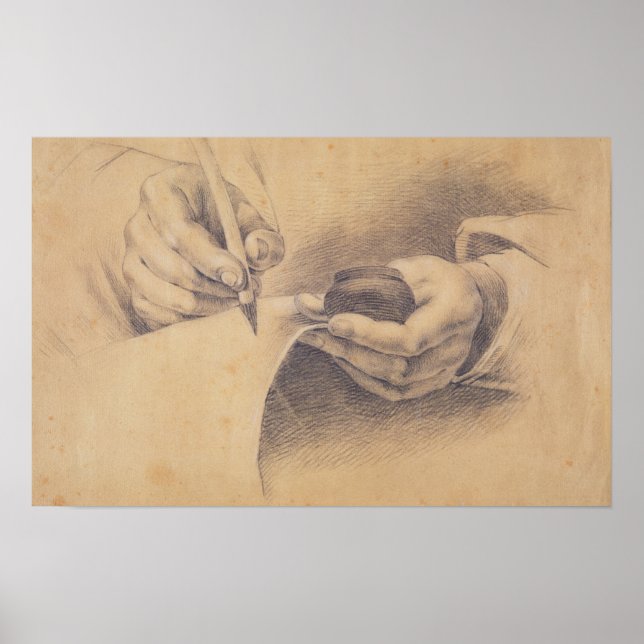 Pôster Drawing Hands, 1798 (Frente)