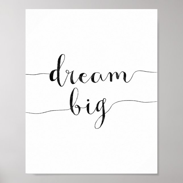 Poster Dream Big (Frente)