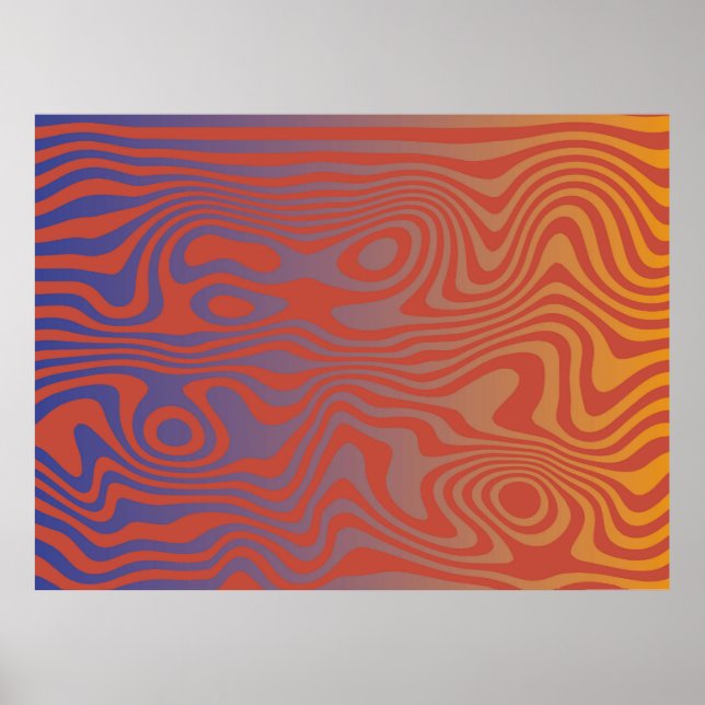 Poster Dream Flow l Abstract Trippy Pattern - No. 01 (Frente)