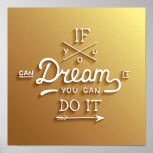 Poster Dream Inspire Motivate