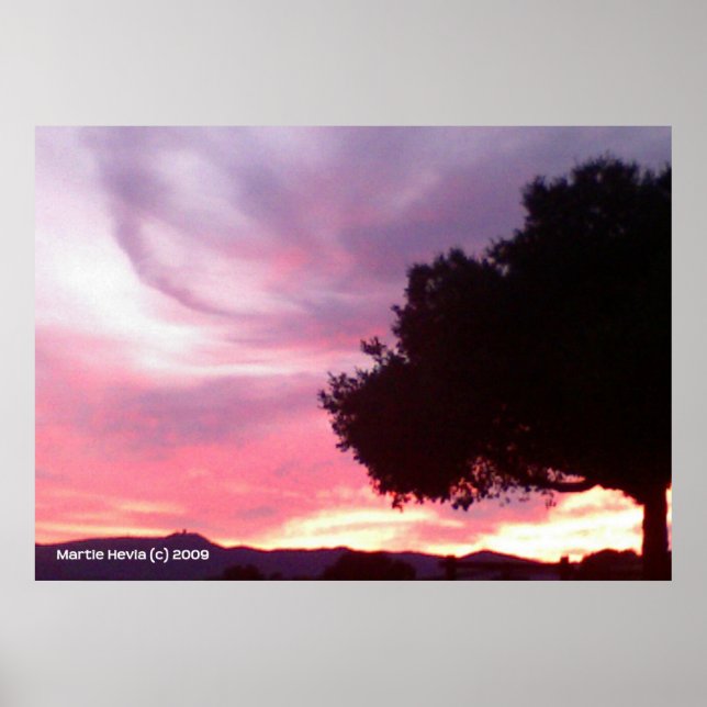 Pôster Dream Sunset Tree (Frente)