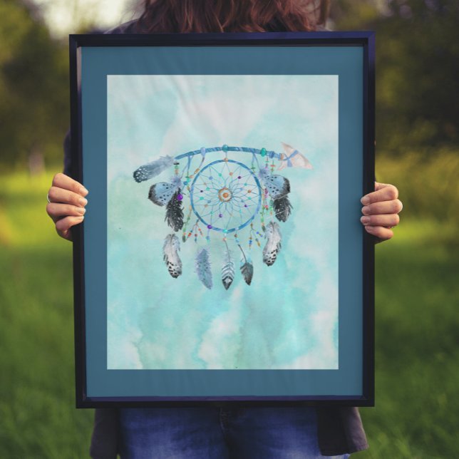 Poster Dreamcatcher de penas (Criador carregado)