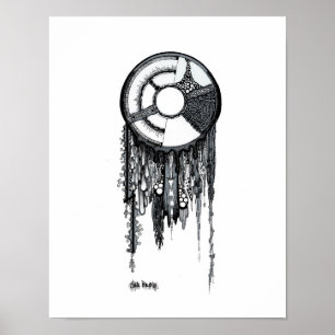 Pôster Dreamcatcher - fundo branco