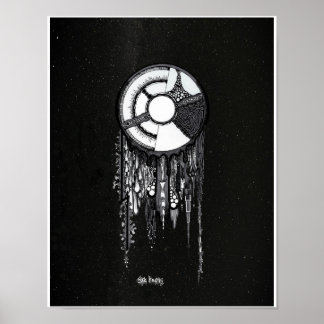 Poster Dreamcatcher - Fundo Estrelado