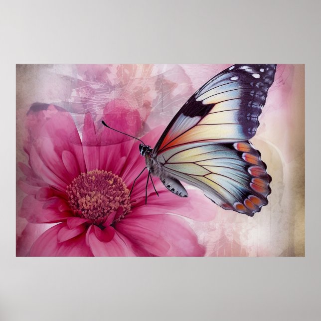 Poster Dreamfly na Canvas Floral (Frente)