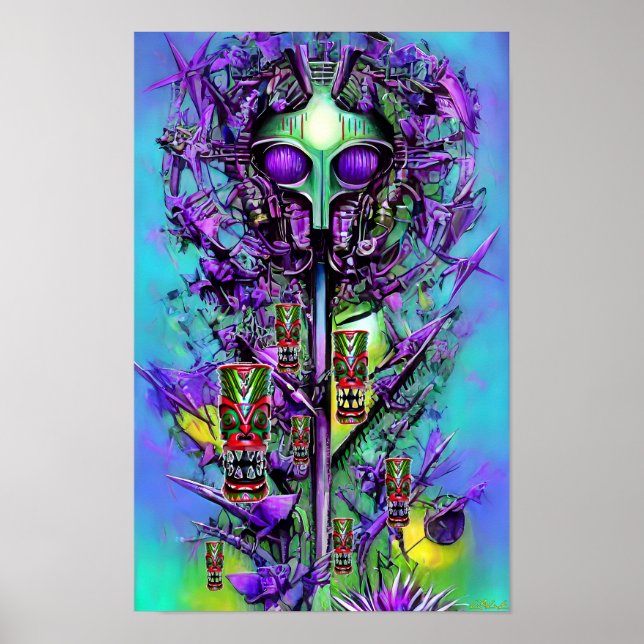 Poster Dreaming of a Freaky Tiki Tree (Frente)