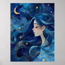Poster Dreaming Under Stars - Goddess