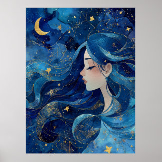 Poster Dreaming Under Stars - Goddess