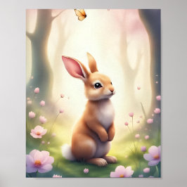 Poster Dreamland Woodland Bunny Nursery Baby&Kids