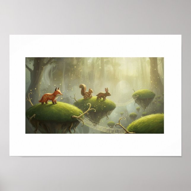 Poster Dreamlike forest scene (Frente)