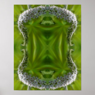 Poster Dreamling Curling White Abstrato