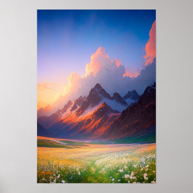 Poster Dreamscape de Montanha (Frente)