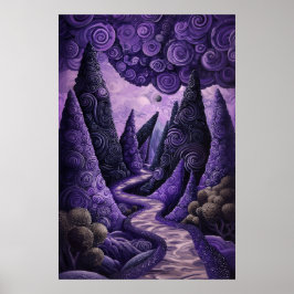 Poster Dreamscape Surrealista Cósmico 1802