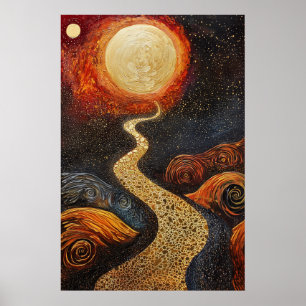 Poster Dreamscape Surrealista Cósmico 1803