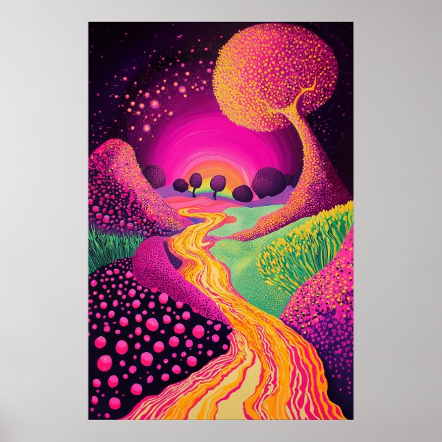 Poster Dreamscape Surrealista Cósmico 1804 (Frente)