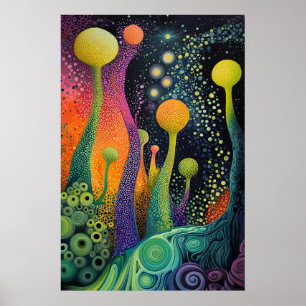 Poster Dreamscape Surrealista Cósmico 1805