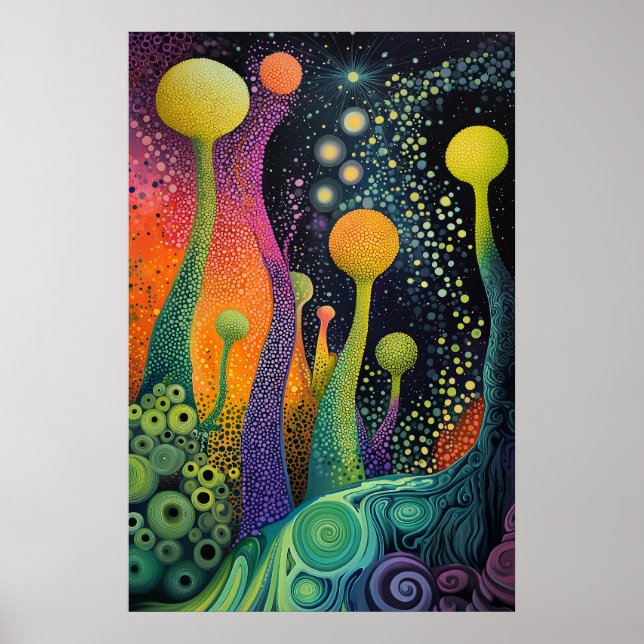 Poster Dreamscape Surrealista Cósmico 1805 (Frente)