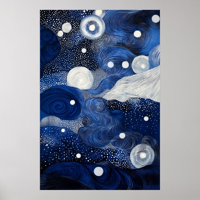 Poster Dreamscape Surrealista Cósmico de 1807 (Frente)