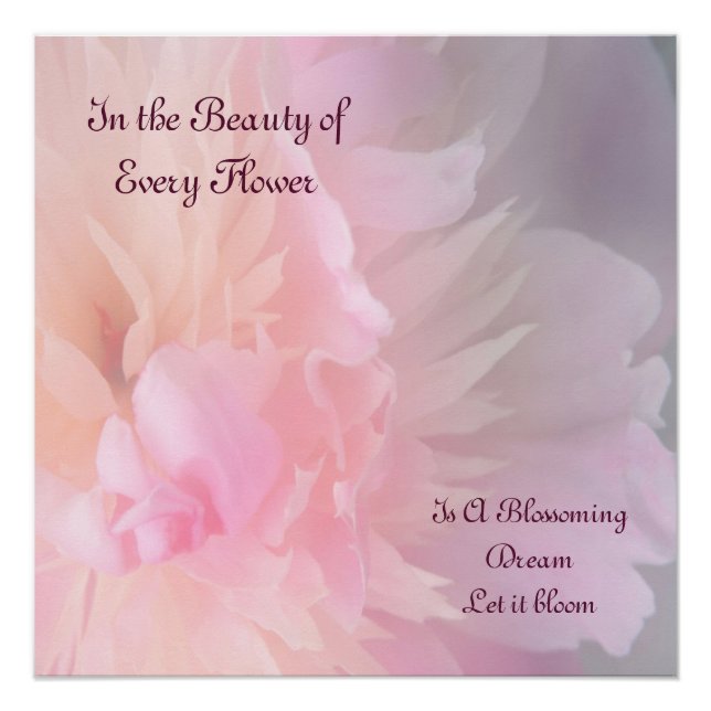 Pôster Dreamy Blooming Floral Poster (Frente)