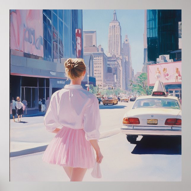 Poster Dreamy City Stroll: Arte Urbana Moderna (Frente)