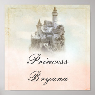 Pôster Dreamy Fairy Tale Storybook Castle Party Banner