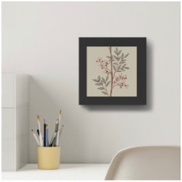 Pôster Dreamy Petals on Branches L verde rosa bege