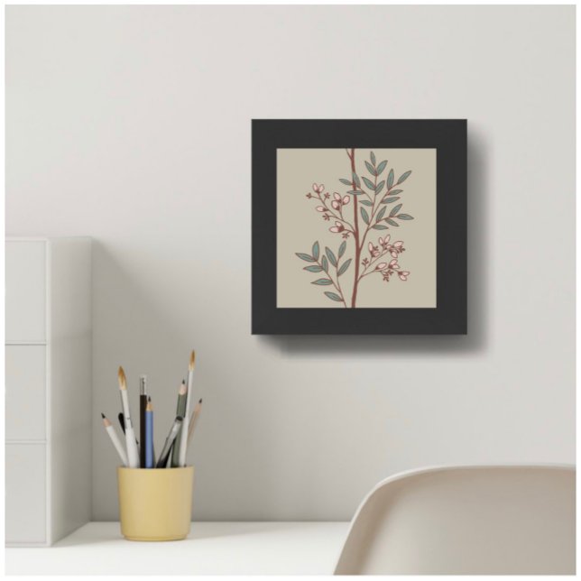 Pôster Dreamy Petals on Branches L verde rosa bege (Criador carregado)