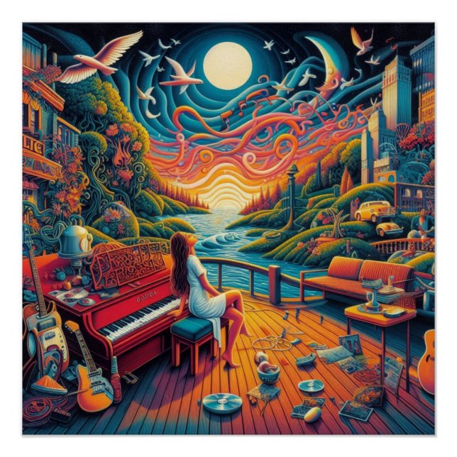 Pôster Dreamy Riverfront Harmony (Frente)