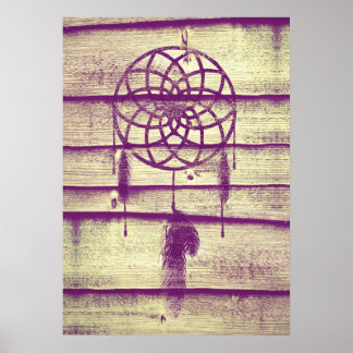 Pôster Drecher Catcher Purple Wood