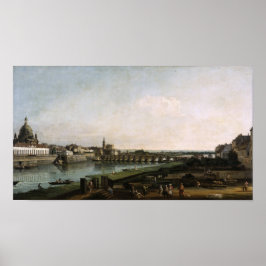 Poster Dresden Elbufer Vedute - Canaletto - Bellotto