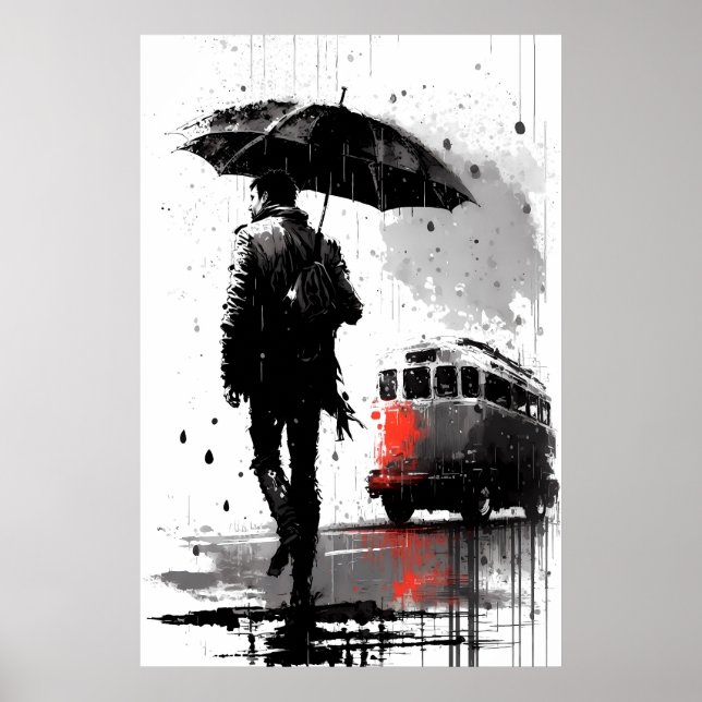 Poster Drew Bus Stop Painting (Frente)