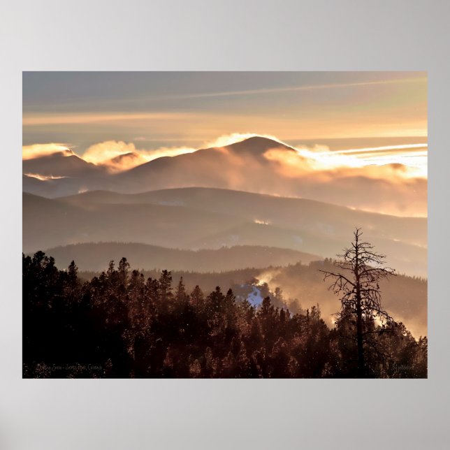 Poster Drifting Snow - James Peak, Colorado (Frente)