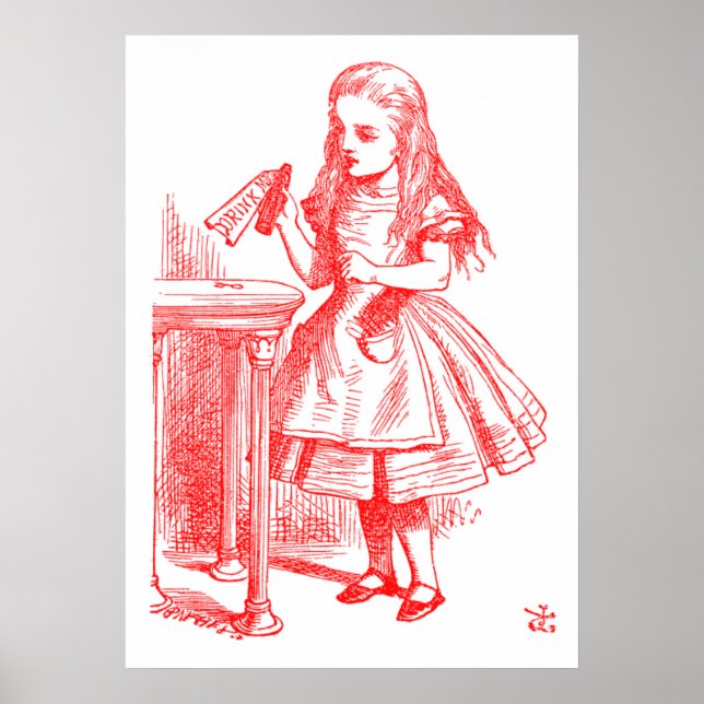 Poster Drink Me (Alice) (Frente)