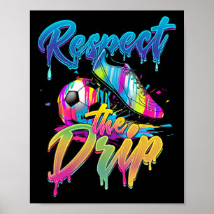 Poster Drip de Futebol Garotos Sorvete Drip Juventude Res