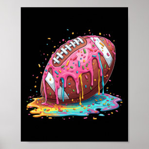 Poster Dripe De Futebol Para Lineman Wr Sorvete Rb Sprin