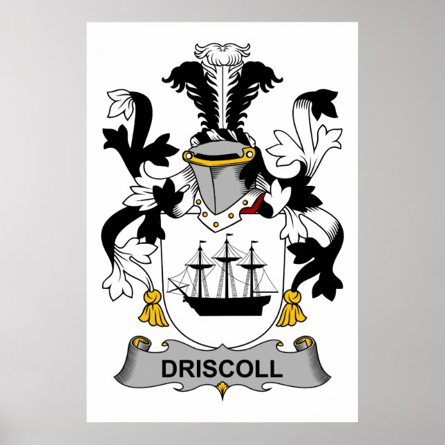 Poster Driscoll Family Crest (Frente)