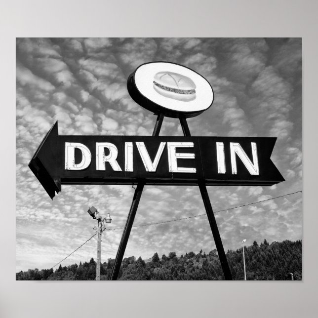Pôster Drive In Burgers (Frente)