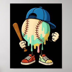 Poster Drivers De sorvete Baseball Esportivo Baseball Dri
