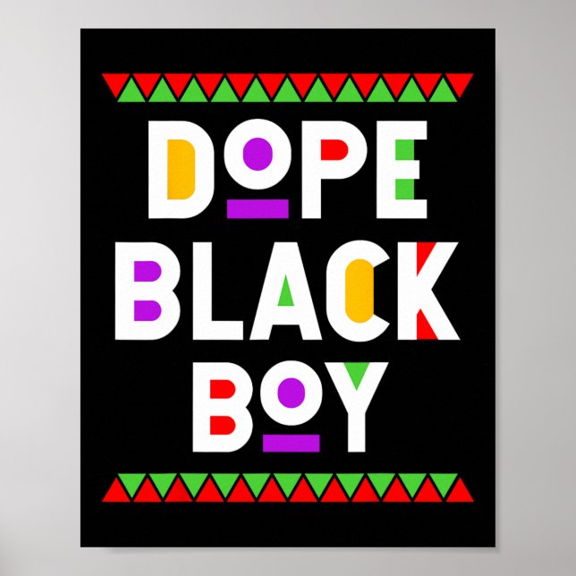 Poster Droga Black Boy African American Black History Mon (Frente)