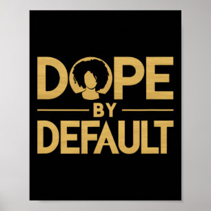 Poster Droga Por Padrão Orgulhosa Afro Educada Rainha Afr