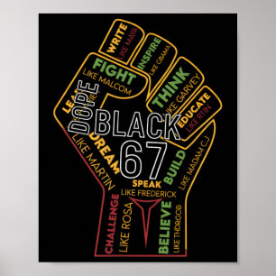 Poster Droga Preto 67 Mês da História Negra Seis Sete Mem