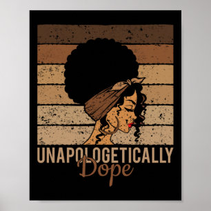 Poster Droga Sem Desculpas - Mulher Africana História Neg