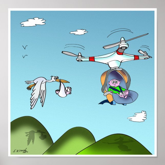 Poster Drone Cartoon 9482 (Frente)