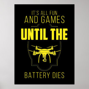 Poster Drone Voador É Meu Jogo