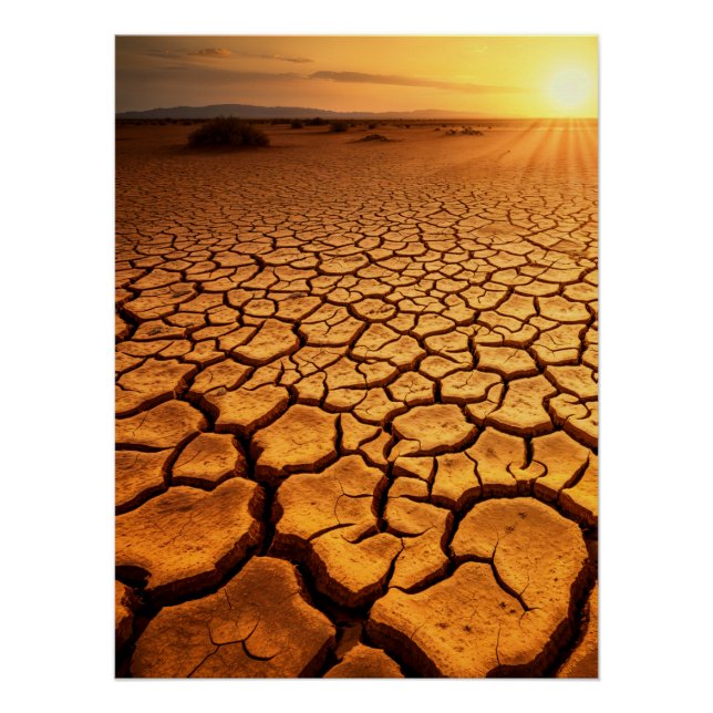 Pôster Drought Sunset (Frente)