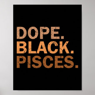 Poster Drug Black Pisces Melanin African Zodiac Pisces 