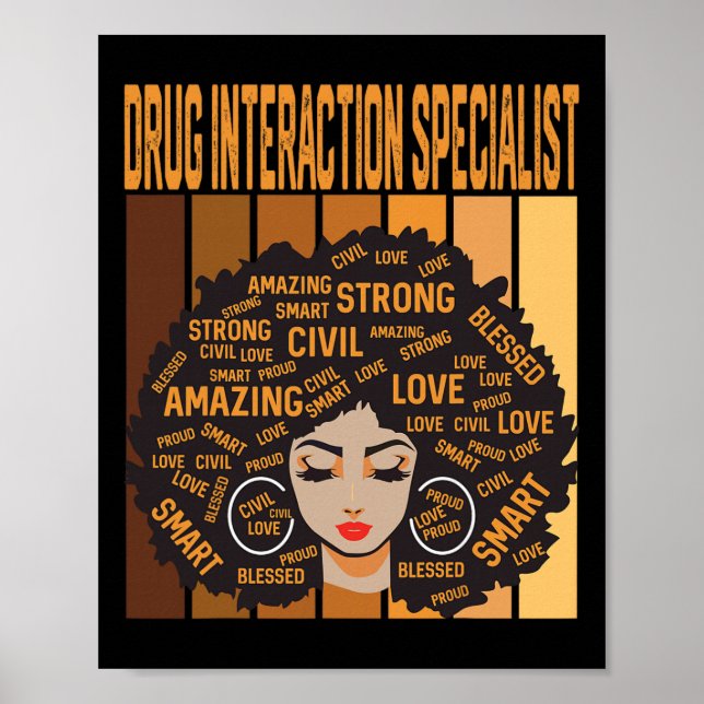 Poster Drug Interaction Specialist Black History Month Pr (Frente)