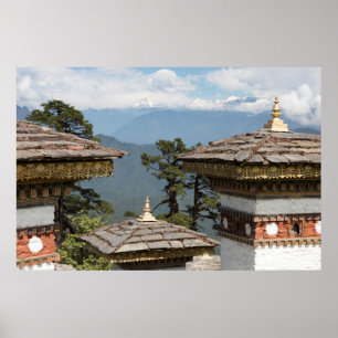 Poster Druk Wangyal Chortens