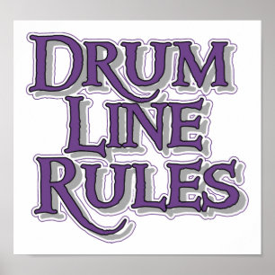 Poster Drum Line Rules